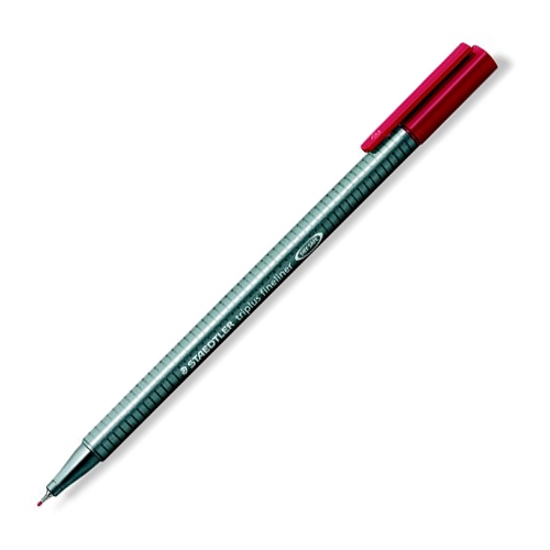 Liner, 0.3 mm, STAEDTLER Triplus , carmine red