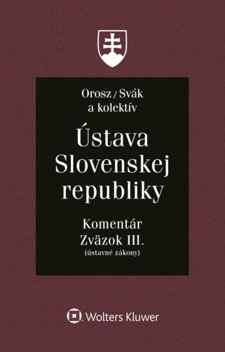 �stava Slovenskej republiky zv.3 Koment�