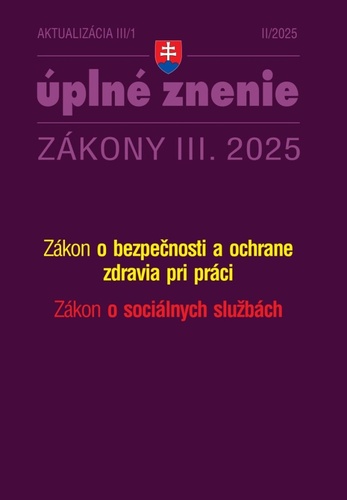 Aktualiz�cia III/1 2025 � BOZP a soci�ln