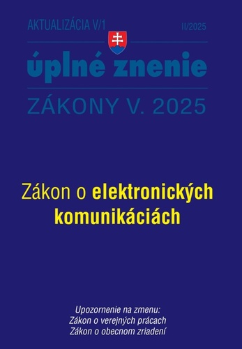 Aktualiz�cia V/1 2025 � �t�tna slu�ba