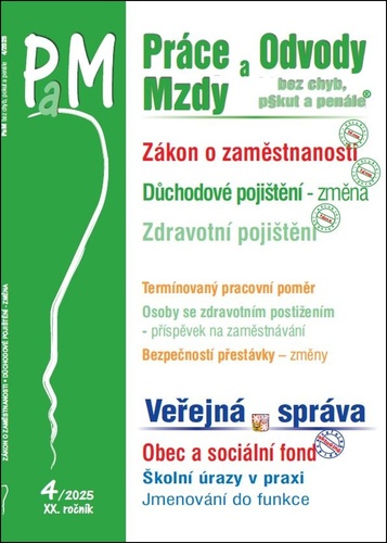 Pr�ce a mzdy Z�kon o zam�stnano 4/2025