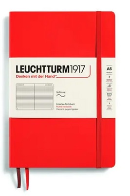 LEUCHTTURM1917 Medium (A5), Lobster, 123 S., linajkov� - z�pisn�k