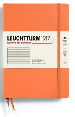 LEUCHTTURM1917 Medium (A5), Apricot, 251 S., linajkov� - z�pisn�k