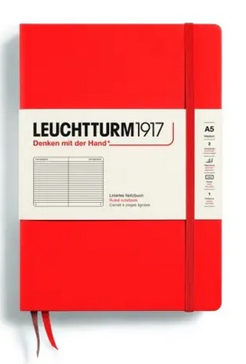 LEUCHTTURM1917 Medium (A5), Lobster, 251 S., linajkov� - z�pisn�k