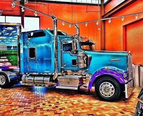 Diamantov� mal. Nabl�skan� truck MATYSKA