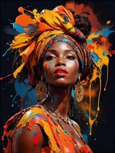 Diamantov� malov�n� Afri�anka MATYSKA