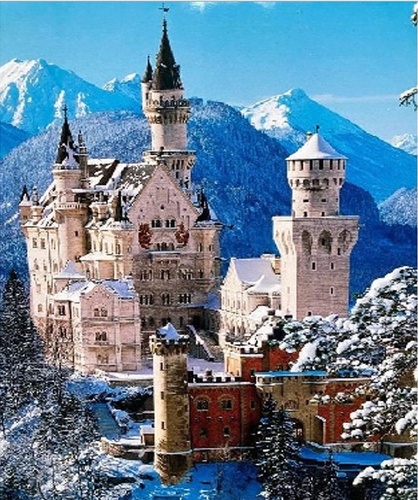 Diamantov� mal. z�mek Neuschwanstein