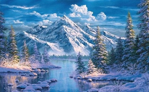 Diamantov� mal. �eka v horsk� dolin�