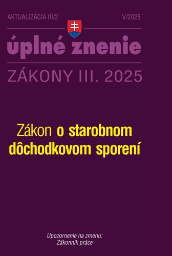 Aktualiz�cia III/2 2025 � D�chodky