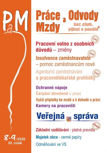 Pr�ce a mzdy 8-9/2025 � Pracovn� volno z