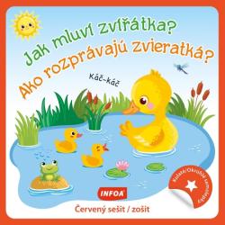 Kulat� samolepky - Jak mluv� zv���tka? / Ako rozpr�vaj� zvieratk�? - �erven� se�it / zo�it (CZ/SK vydanie)