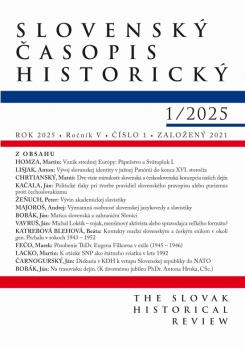 Slovensk� �asopis historick� 1 / 2025