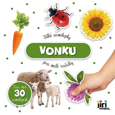 Ve�k� samolepky pre mal� ru�i�ky Vonku