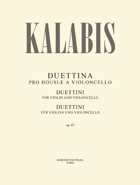 Duettina pro housle a violoncello op. 67