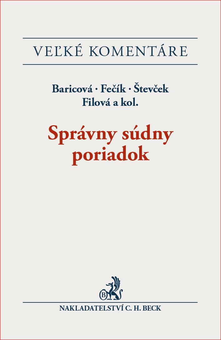 Spr�vny s�dny poriadok. Koment�r.