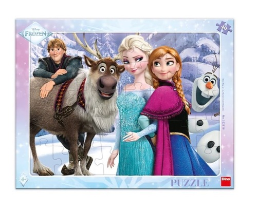 Puzzle 40 Frozen Na proch�zce deskov�