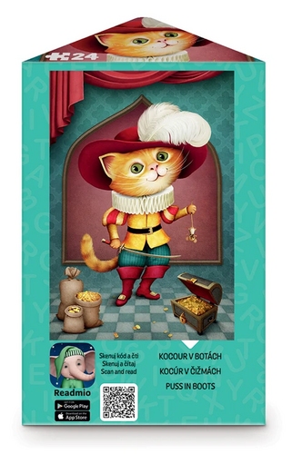 Puzzle 24 triangl Kocour v bot�ch