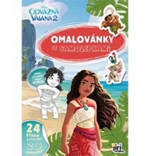 Omalov�nky A4 se samolepkami Vaiana 2 JM