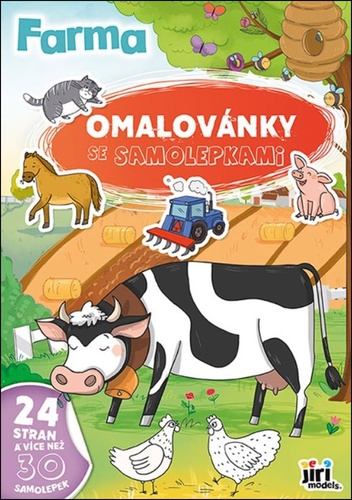 Omalov�nky A4 se samolepkami Farma JM