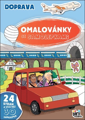 Omalov�nky A4 se samolepk. Doprava JM