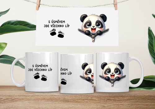 Hrne�ek �um��ek 330ml porcel�n Panda