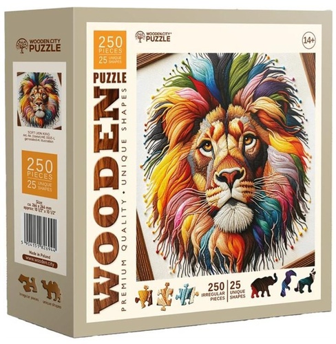 D�ev�n� puzzle Jemn� lv� kr�l MATYSKA