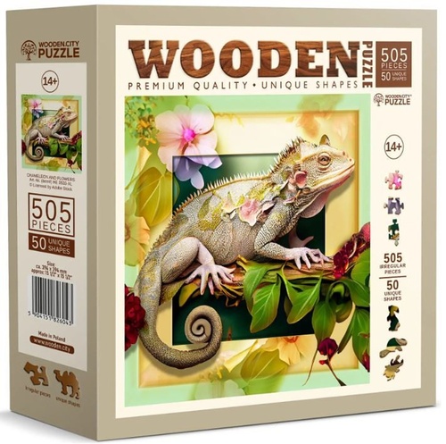 D�ev�n� puzzle Chameleon a kv MATYSKA