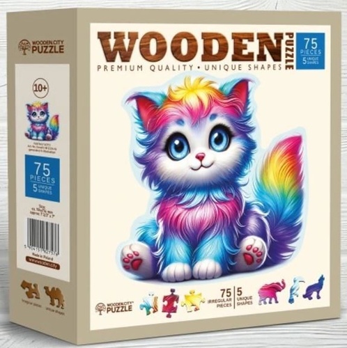 D�ev�n� puzzle Barevn� kot� MATYSKA