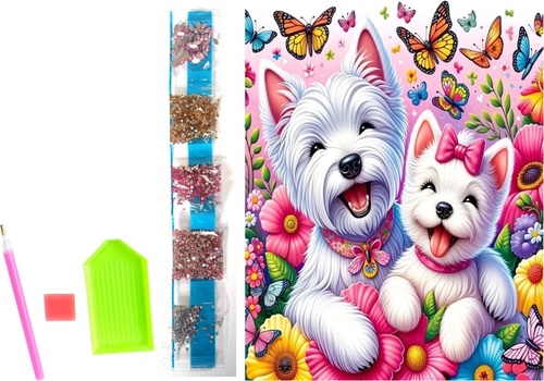 Diamantov� mal. na pl�tn� Vesel� pejsci