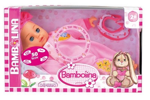 Panenka Bambolina Bebe 34 cm s 50 �es.
