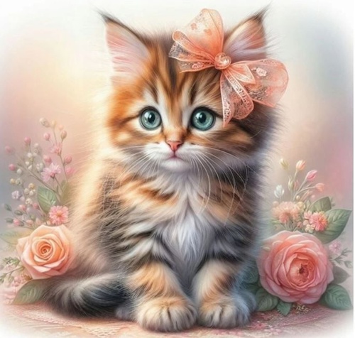 Diamantov� malov�n� Ko��tko s ma�l� a r�