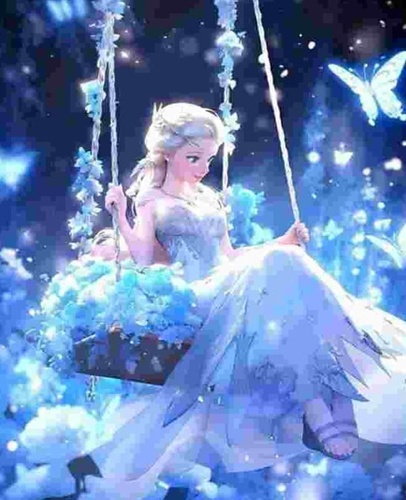 Diamantov� malov�n� Elsa na houpa�ce