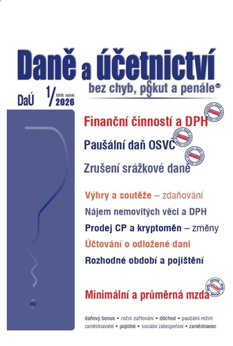 Dan� a ��etnictv� bez chyb, pokut 1/2026