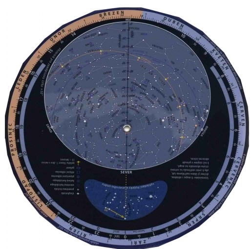 Oto�n� mapa hv�zdn� oblohy