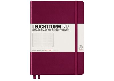 Notebooks Medium-port red, dotted