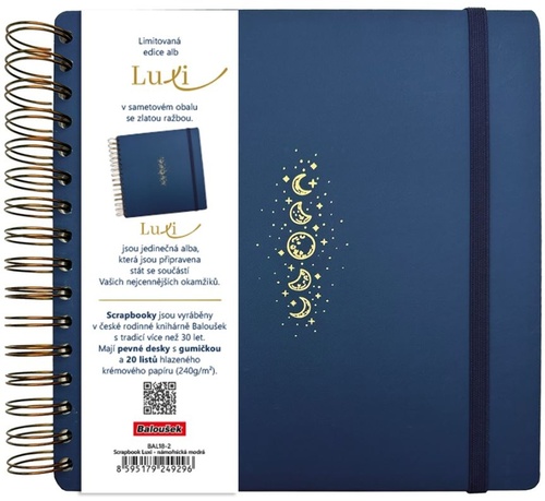 Scrapbook Luxi n�m. modr� BALOU�EK
