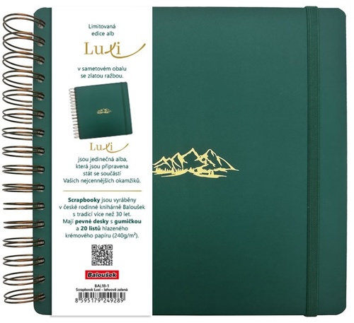 Scrapbook Luxi lah. zelen� BALOU�EK