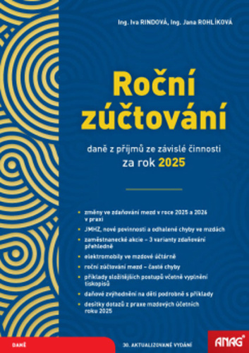 Ro�n� z��tov�n� dan� z p��jm� ze z�visl� �innosti za rok 2025