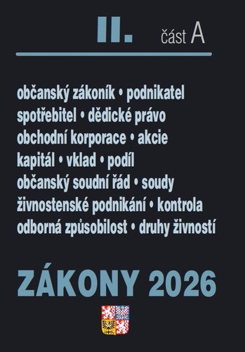 Z�kony II A/2026 � Ob�ansk� z�kon�k