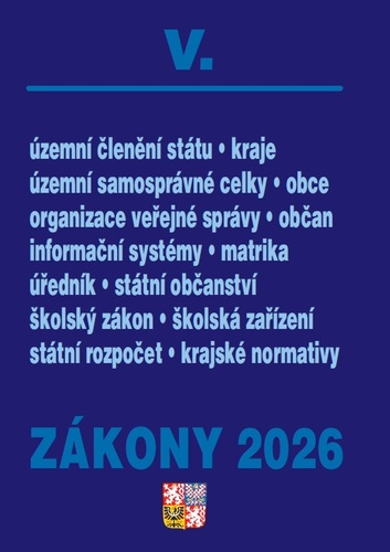 Z�kony V 2026 � Ve�ejn� spr�va, �kolstv