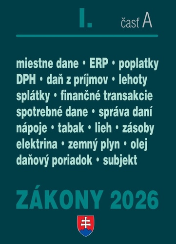 Z�kony I A 2026 � da�ov� z�kony
