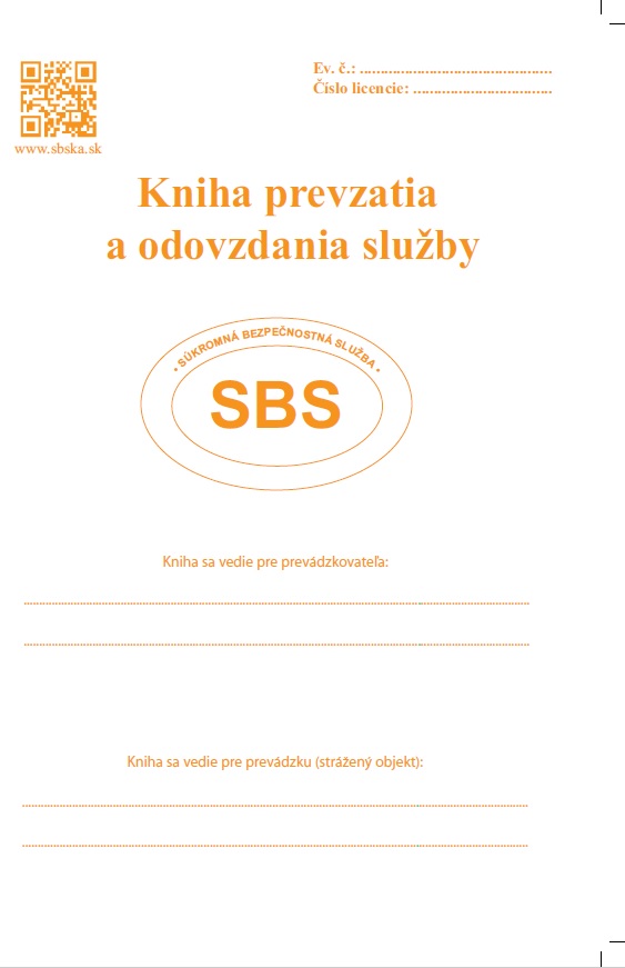 Kniha prevzatia a odovzdania slu�by
