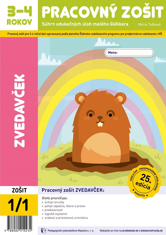 Zvedav�ek - pracovn� zo�it 1/1 pre 3-4 ro�n�ch