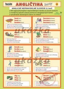Angli�tina karty 2 - nepravideln� sloves�