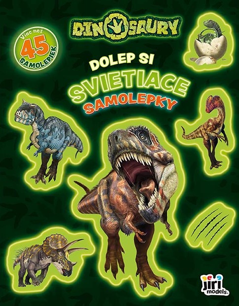 Dolep si svietiace samolepky Dinosaury