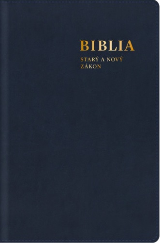 Biblia. Star� a Nov� z�kon, s mapami, modr� (stredn� form�t)