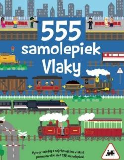 555 samolepiek Vlaky