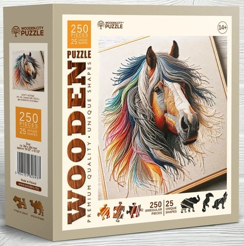 D�ev�n� puzzle Jemn� k�� MATYSKA