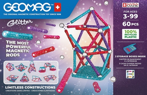 Geomag Glitter 60 pcs rec.