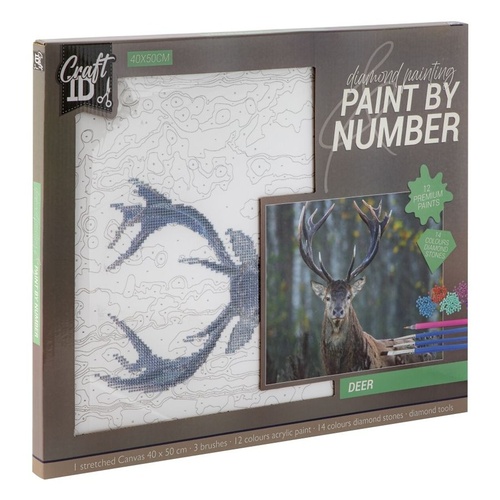 Diamantov� malov�n� jelen 40x50cm